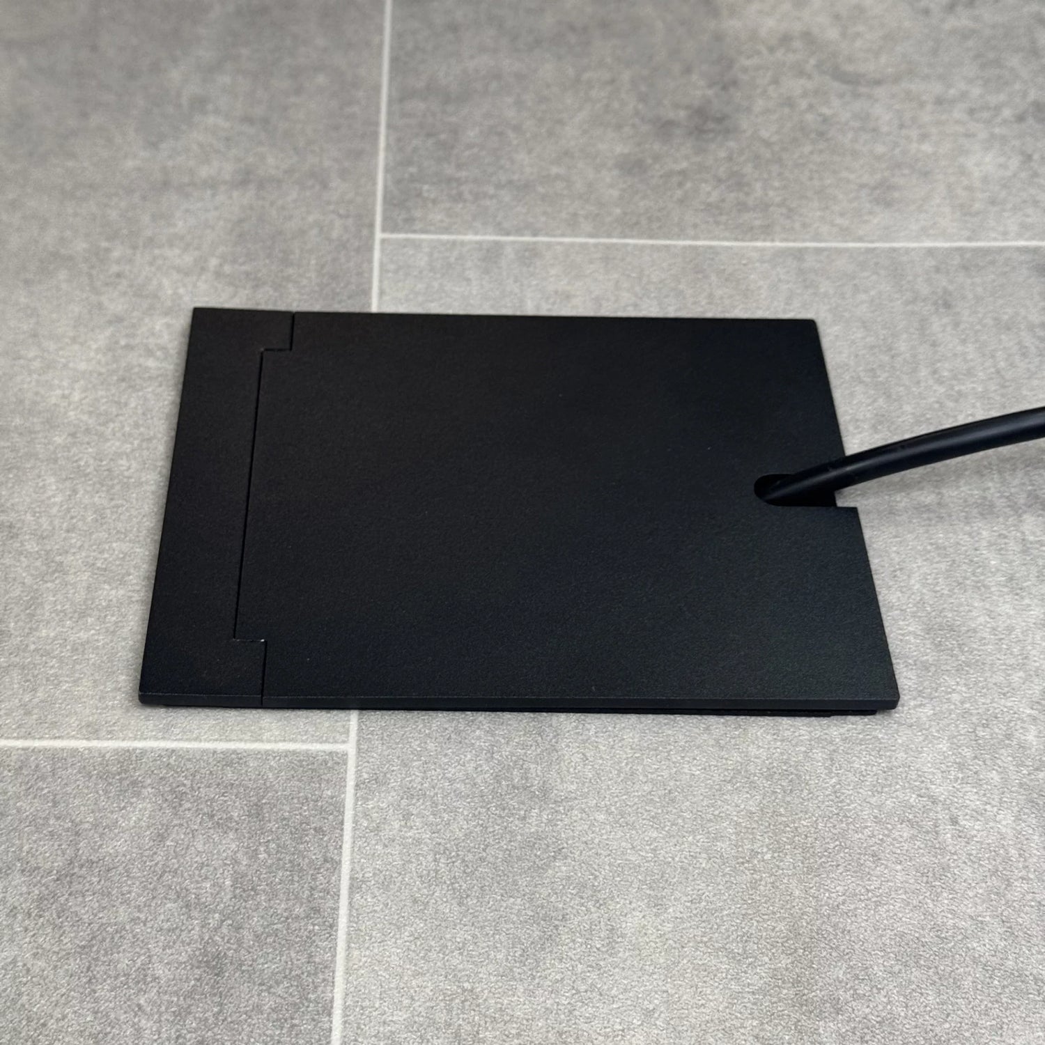 Recessed Matt Black Floor Sockets