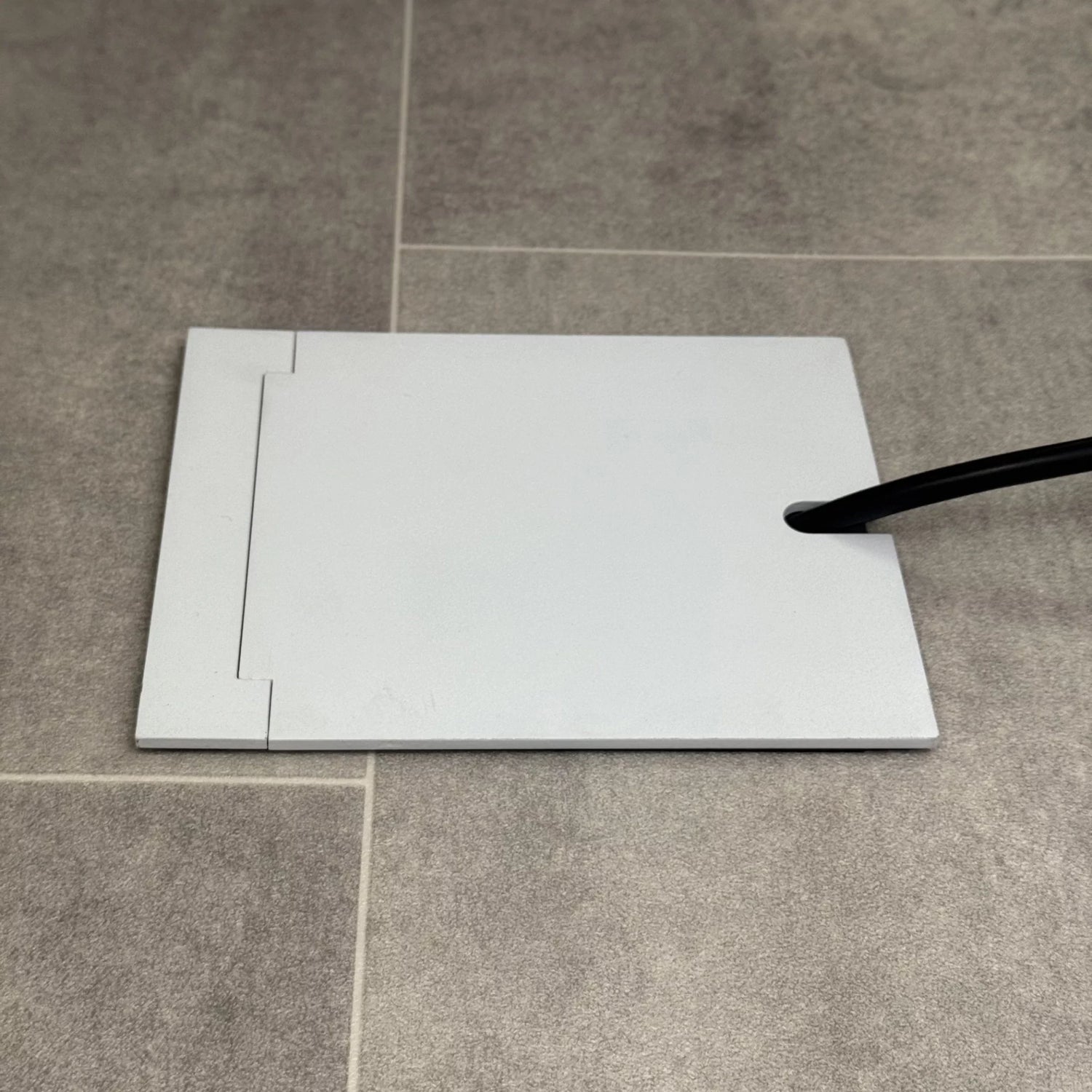 Recessed White Floor Sockets