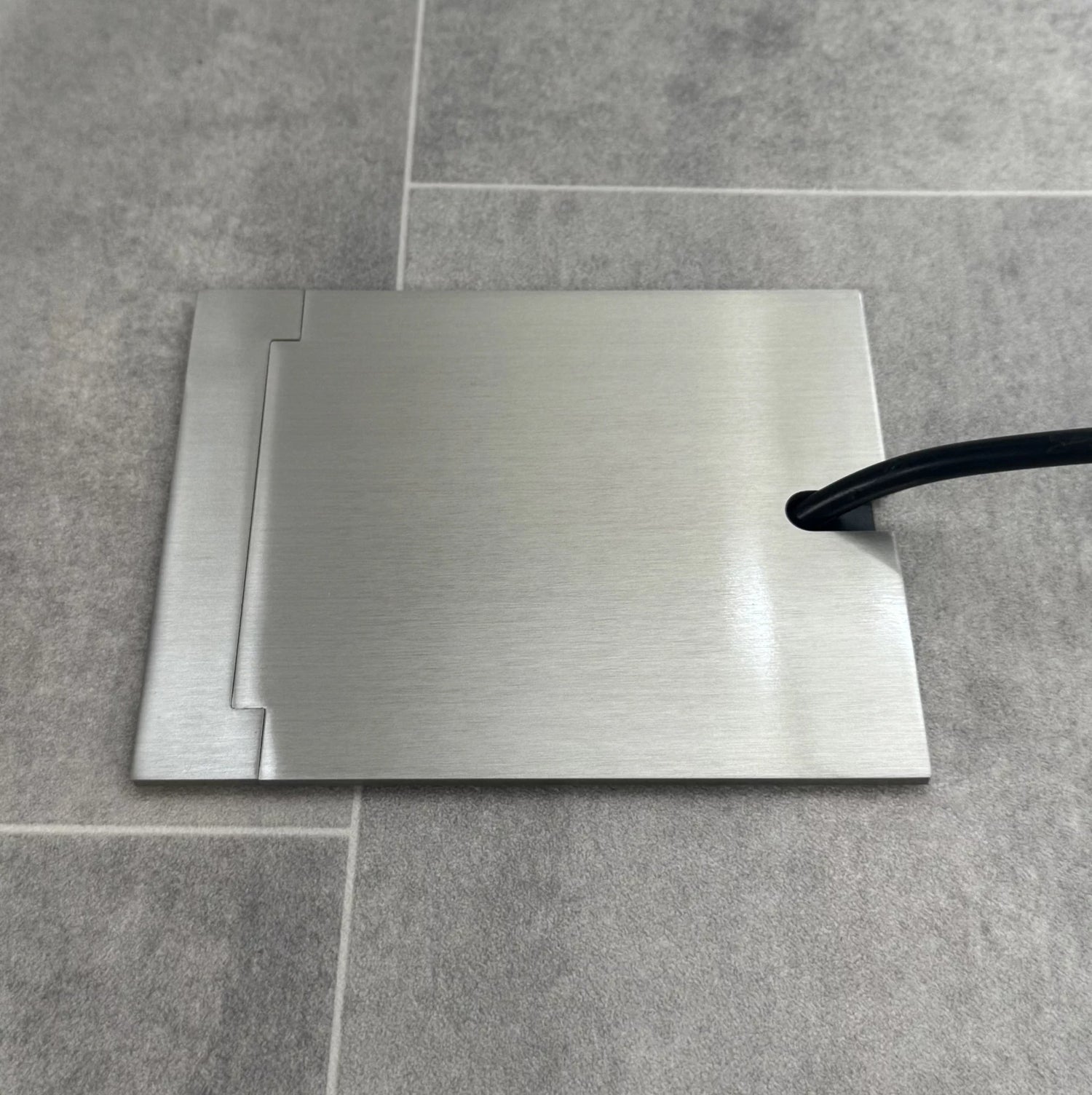 Recessed Satin Nickel Floor Sockets