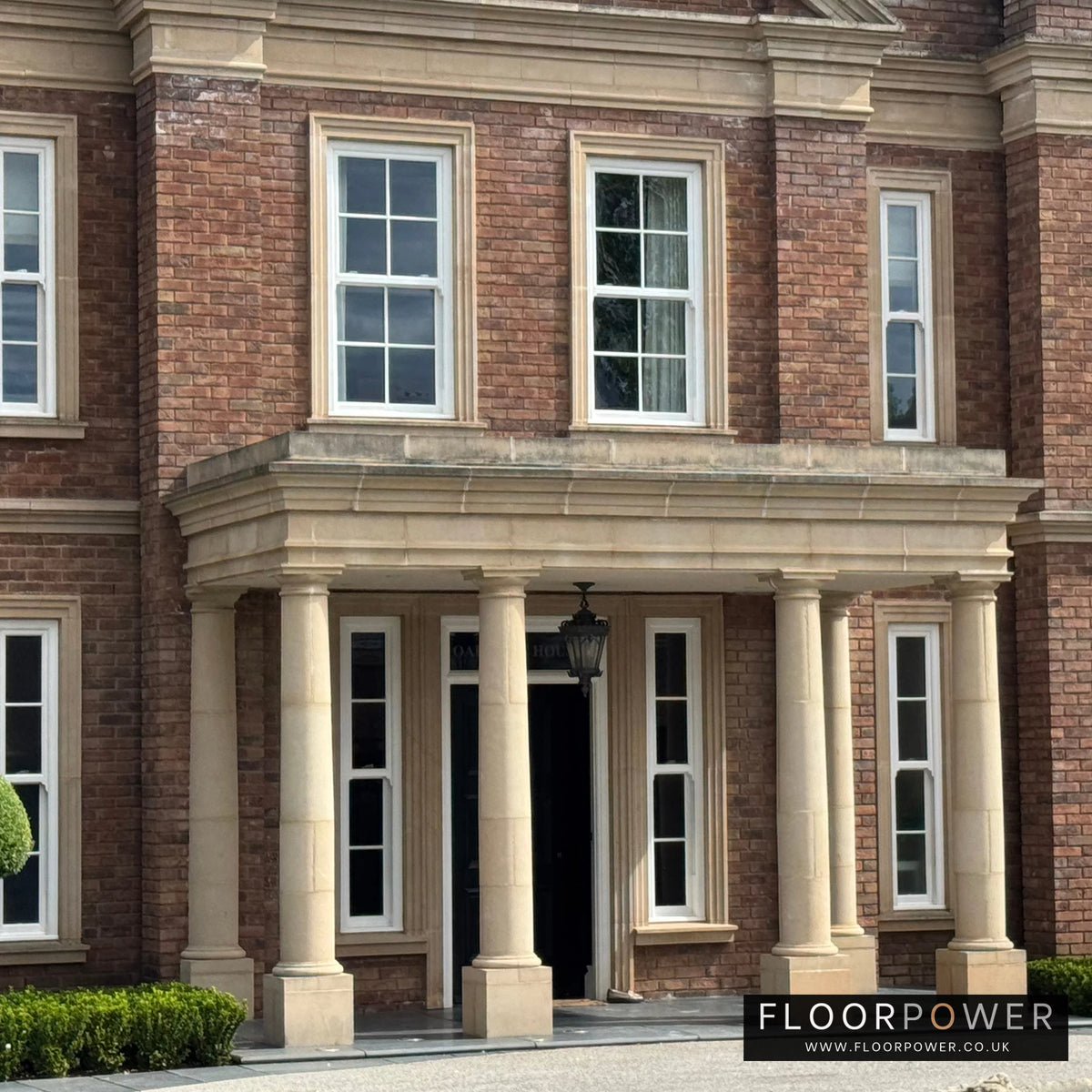 Classic Style Home with recessed floor sockets installed