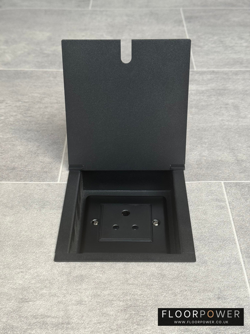 Lighting 5 Amp Recessed Floor Sockets - Matt Black – Floorpower